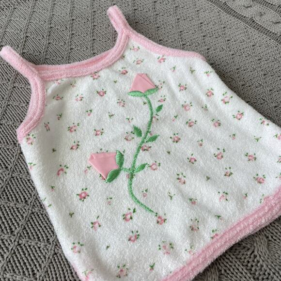 Vintage Tiny Tots Floral Tank  12M - Picture 3 of 11